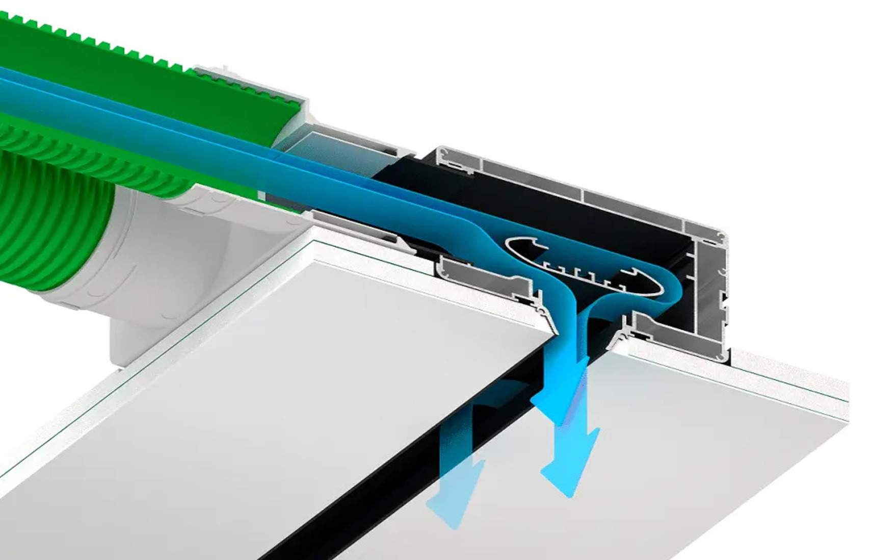 diffuzor gkl profile - Įtempiamos lubos